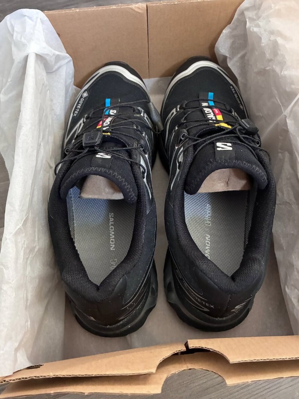 Mens Salomon XT-6 GORE-TEX Black / Black / Ftw Silver - Picture 7 of 9